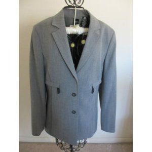 B.E. BRAND MISSES LIGHT GREY TAILORED BLAZER 3 BUTTON NWOT SIZE 8